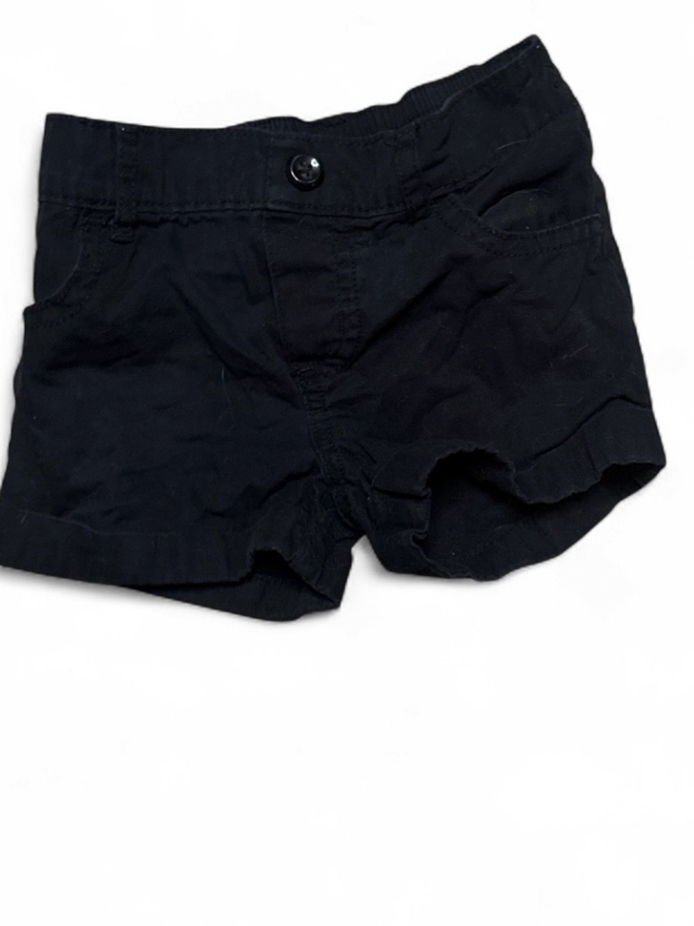 Garanimals Black Girls' Cotton Button-Front Shorts